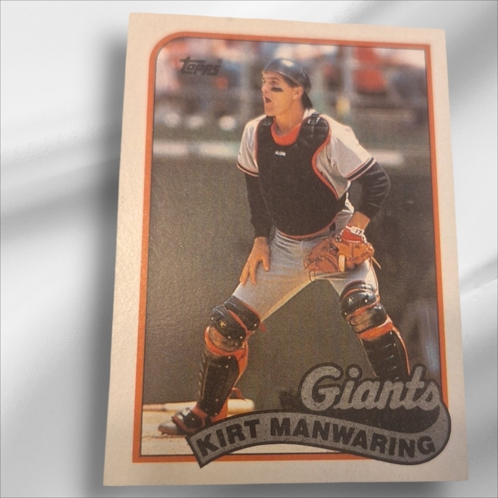 Topps Giants Baseball Card Kirk Manwaring San Francisco
